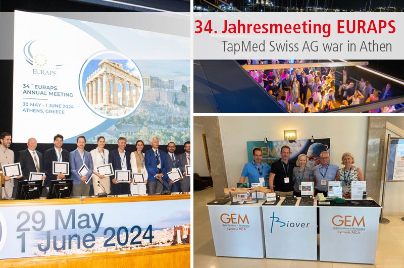 TapMed Swiss auf der 34. EURAPS in Athen